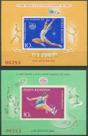 Rumänien 1984 Olympische Sommerspiele Los Angeles Block 207/08 Postfr. (C93059) - Blocks & Sheetlets