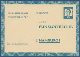 Berlin 1963 Martin Luther Funklotterie-Postkarte FP 7 Ungebraucht (X41055) - Postkaarten - Ongebruikt