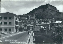 Cc773 Cartolina Castel Di Sangro Via Di Porta Napoli L'aquila Abruzzo - L'Aquila