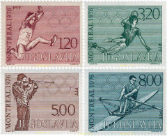 67198 MNH YUGOSLAVIA 1976 21 JUEGOS OLIMPICOS VERANO MONTREAL 1976 - Prefilatelia