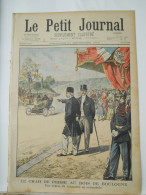 LE PETIT JOURNAL N° 618 - 21 SEPTEMBRE 1902 - LE CHAH DE PERSE AU BOIS DE BOULOGNE - IRAN - COURSE AUTOMOBILE - Le Petit Journal