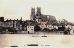 CPA PONT A MOUSSON - MEURTHE ET MOSELLE - VUE SUR LA MOSELLE - Pont A Mousson