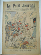 LE PETIT JOURNAL N°635 - 18 JANVIER 1903 - LA GUERRE CIVILE AU MAROC - LE DURBAR DE DELHI INDE ELEPHANT - Le Petit Journal