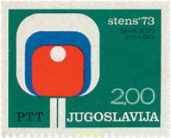 67184 MNH YUGOSLAVIA 1973 CAMPEONATOS DE TENIS DE MESA EN SARAJEVO - Voorfilatelie