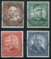 BRD BUND 1953 Nr 173-176 Zentrisch Gestempelt Gepr. X69B7BE - Gebraucht