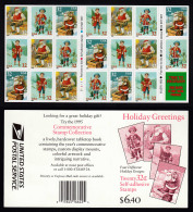 USA 1995 Postfrisches  Heftchen Selbstklebend Weihnachten Holiday   (23667 - Autres & Non Classés