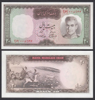 PERSIEN - PERSIA - IRAN 20 RIALS (1969) Pick 84 Sig 11 UNC (1)     (26504 - Sonstige – Asien