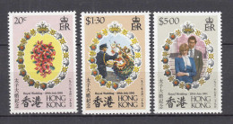 Hong Kong - Hongkong 1981 Mi. 372-74 ** MNH Hochzeit Charles Und Diana   (30841 - Autres & Non Classés