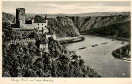 73949862 St_Goarshausen_Rhein Burg Katz Mit Der Loreley - Loreley