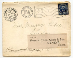 United States 1900 Cover Amsterdam, New York To London, England & Geneva, Switzerland; Scott 281 - 5c. Grant - Covers & Documents