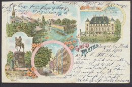 Metz, Kaiserl. Schloss Urville, St. Marcellenbrücke... - Schlösser