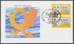 Deutschland (BRD) Automaten, Michel Nr. 3 Posthorn, FDC - Timbres De Distributeurs [ATM]