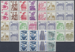 Berlin, Michel Nr. H-Blatt 17, 18, 20, 21 Und 11, Postfrisch/ MNH - Zusammendrucke