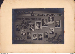 Magyar Zenekonzervatórium Végzett Növendékei 1937, Studio Fotofilm Kolozsvar PM184N - Personnes Identifiées
