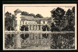 Künstler-AK Rheinsberg I. M., Schloss Rheinsberg Vom Wasser Aus Gesehen  - Rheinsberg