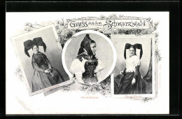 AK Frauen In Schwarzwälder Tracht, Neustädterin, Breisgauerin  - Costumes