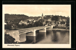 AK Schwandorf / Bayern, Gesamtansicht Mit Brücke  - Schwandorf