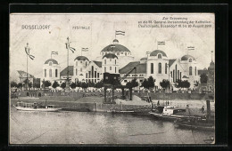 AK Düsseldorf, 55. General-Versammlung Der Katholiken Deutschlands 1908, Blick Auf Die Festhalle  - Sonstige & Ohne Zuordnung