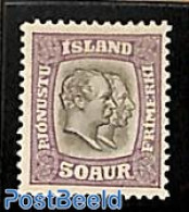 Iceland 1907 50A, On Service, Stamp Out Of Set, Unused (hinged) - Otros & Sin Clasificación