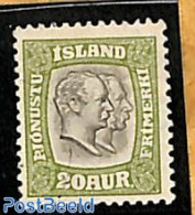 Iceland 1907 20A, On Service, Stamp Out Of Set, Unused (hinged) - Otros & Sin Clasificación