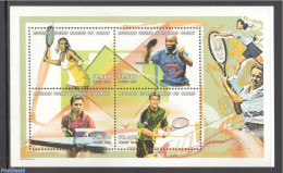 Comoros 1999 Tennis & Table-tennis 4v M/s, Mint NH, Sport - Table Tennis - Tennis - Tafeltennis