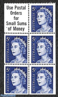 Australia 1967 Booklet Pane 5x5c, Mint NH - Unused Stamps