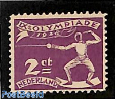 Netherlands 1928 2c, Fencing, Stamp Out Of Set, Mint NH, Sport - Fencing - Olympic Games - Nuevos