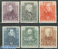 Austria 1931 Poets 6v, Unused (hinged), Art - Authors - Unused Stamps