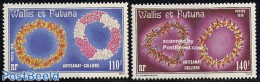 Wallis & Futuna 1979 Neck Chains 2v, Mint NH, Nature - Shells & Crustaceans - Meereswelt