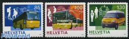 Switzerland 2006 100 Years Postauto 3v S-a, Mint NH, Sport - Transport - Mountains & Mountain Climbing - Automobiles -.. - Nuovi