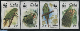 Cuba 1998 WWF, Parrots 4v, Mint NH, Nature - Birds - Parrots - World Wildlife Fund (WWF) - Nuovi