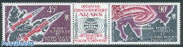 French Antarctic Territory 1975 Magnetic Field Research 2v+tab [:T:], Mint NH, Transport - Space Exploration - Nuevos