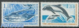 French Antarctic Territory 1977 Sea Mammals 2v, Mint NH, Nature - Sea Mammals - Neufs