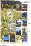 Japan 2002 World Heritage 8 10v M/s, Mint NH, History - Nature - World Heritage - Animals (others & Mixed) - Deer - Ar.. - Nuovi