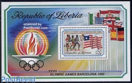 Liberia 1992 Olympic Games Barcelona S/s, Mint NH, Sport - Athletics - Olympic Games - Athlétisme