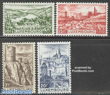 Luxemburg 1948 Landscapes 4v, Mint NH, Science - Mining - Art - Castles & Fortifications - Nuevos