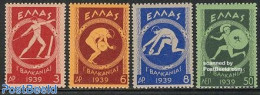 Greece 1939 Balkan Games 4v, Mint NH, History - Sport - Europa Hang-on Issues - Athletics - Sport (other And Mixed) - Unused Stamps