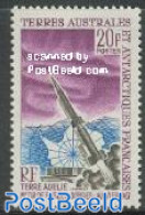 French Antarctic Territory 1967 Rocket Launching 1v, Mint NH, Transport - Space Exploration - Unused Stamps