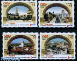 Cuba 2009 Tourism, Habana 4v, Mint NH, Nature - Transport - Various - Horses - Coaches - Tourism - Unused Stamps