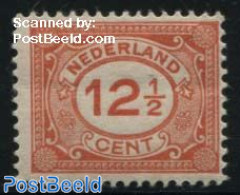 Netherlands 1922 12.5c With FlaT R, Stamp Out Of Set, Mint NH - Ungebraucht