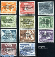 Switzerland 1950 I.L.O. Overprints 11v, Unused (hinged), History - Nature - Transport - I.l.o. - Water, Dams & Falls -.. - Nuevos