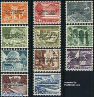 Switzerland 1950 United Nations Office 11v, Mint NH, History - Nature - Transport - Europa Hang-on Issues - United Nat.. - Nuevos