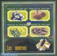 Chad 2001 Minerals 4v M/s (4x500F), Mint NH, History - Geology - Autres & Non Classés