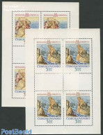 Czechoslovkia 1976 Gobelins 2 M/ss, Mint NH, Various - Textiles - Art - Paintings - Autres & Non Classés