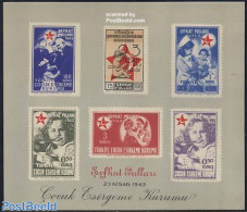 Türkiye 1943 Children Aid S/s, Mint NH, Health - Food & Drink - Altri & Non Classificati