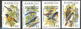 Barbuda 1993 Bird Watching Overprints 4v, Mint NH, Nature - Birds - Barbuda (...-1981)