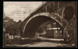 AK Plauen I. V., Ansicht Der Friedrich August Brücke  - Plauen