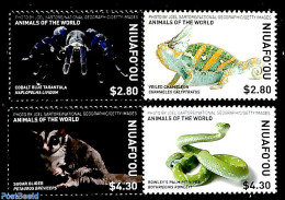 Niuafo'ou 2019 Animals 4v (2x[:]), Mint NH, Nature - Animals (others & Mixed) - Reptiles - Snakes - Other & Unclassified