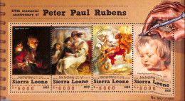 Sierra Leone 2015 Peter Paul Rubens, Mint NH, Nature - Horses - Art - Paintings - Rubens - Other & Unclassified