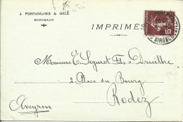 20 --- 33 BORDEAUX J.Fontaniles & Oklé, Produits Résineux - 1900 – 1949